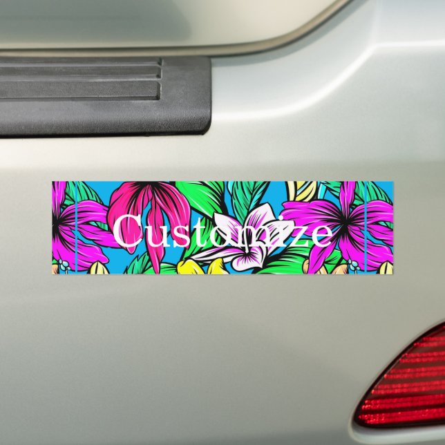 Autocollant De Voiture Mélange de fleurs tropicales Thunder_Cove (En voiture)