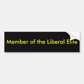 Autocollant De Voiture Membre de l'élite libérale