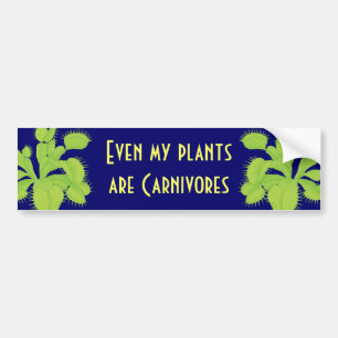 Autocollant De Voiture Même mes plantes sont des carnivores