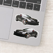 Autocollant de voiture Mercedes noir