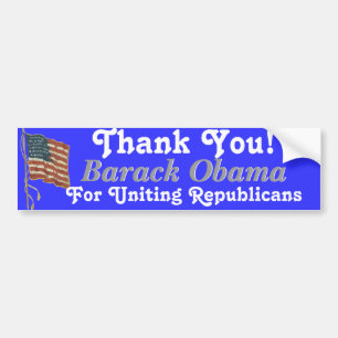 Autocollant De Voiture Merci Barack Obama