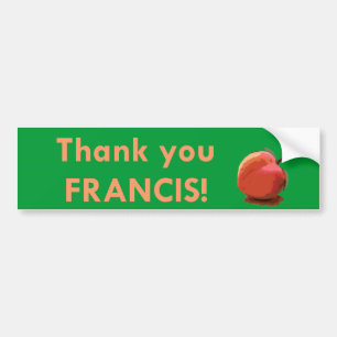 Autocollant De Voiture "Merci Francis !" Adhésif pour pare-chocs