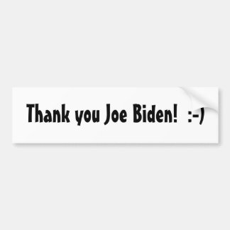 Autocollant De Voiture Merci Joe Biden !