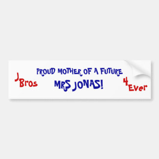 Autocollant De Voiture MÈRE FIÈRE D'UN AVENIR, MME JONAS ! , J, Bros,…