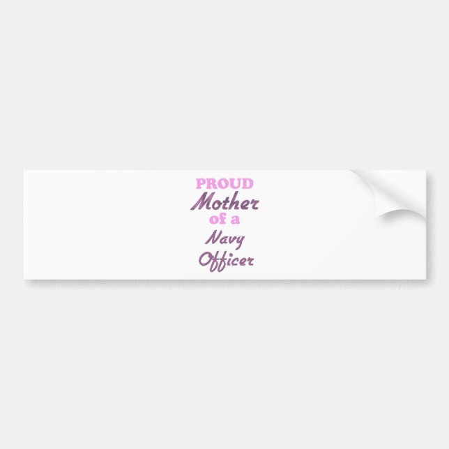 Autocollant De Voiture Mère fière d'un dirigeant de marine (Devant)