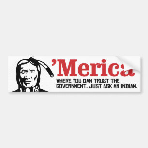 Autocollant De Voiture Merica - Where you can trust the Government - Just