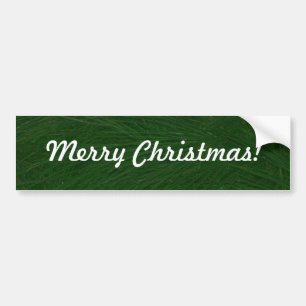 Autocollant De Voiture Merry Christmas Pine Tree Close