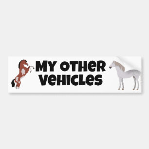Autocollant De Voiture mes autres véhicules, chevaux