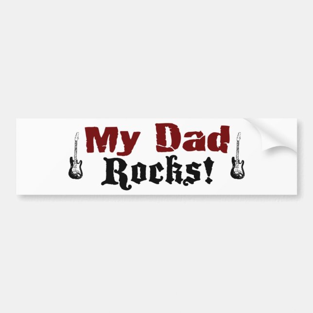 Autocollant De Voiture Mes roches de papa (Devant)