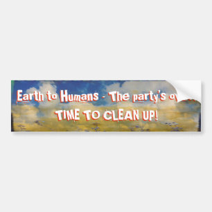 Autocollant De Voiture Message de la Terre