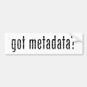 Autocollant De Voiture méta-données obtenues ? <gmi:MI_Metadata>?