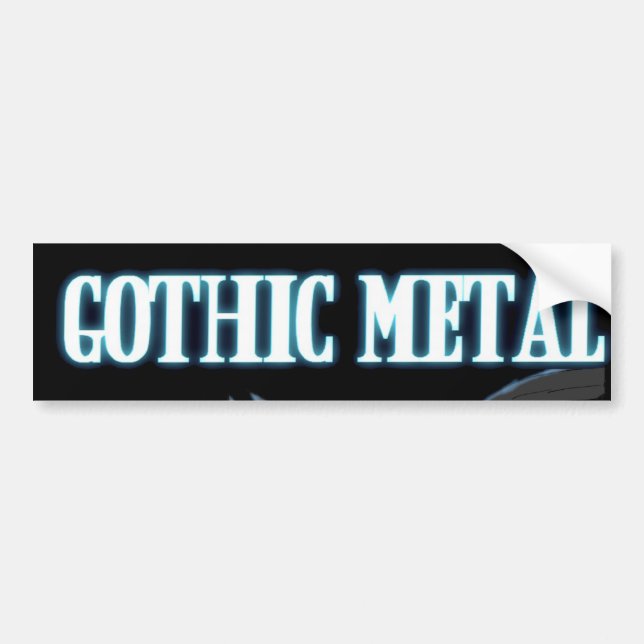 Autocollant De Voiture Métal gothique (Devant)