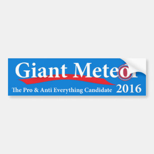 Autocollant De Voiture Météo géant 2016 Pro & Anti Tout Candidat