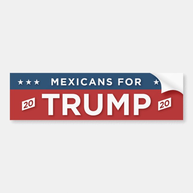 Autocollant De Voiture Mexicains pour TRUMP (Devant)