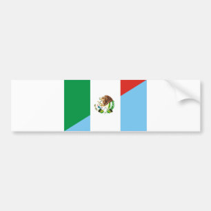 Autocollant De Voiture mexique guatémala symbole du pays à demi-drapeau