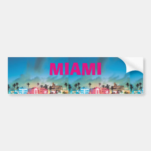 AUTOCOLLANT DE VOITURE MIAMI BEACH