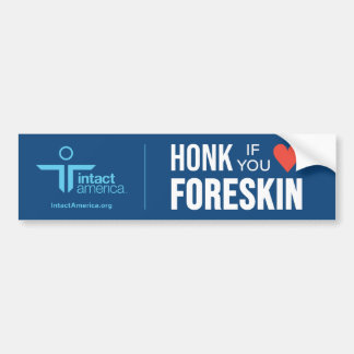 Autocollant De Voiture Miel Si Vous Aimez Foreskin — Bleu