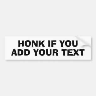 Autocollant De Voiture Miel si vous ajoutez votre propre texte personnali