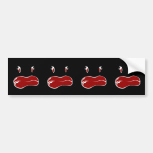 Autocollant De Voiture Mignonne femme visage monstre