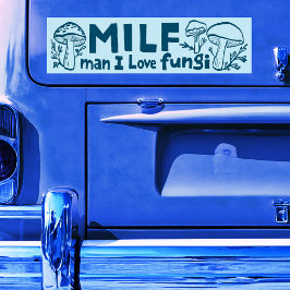 Autocollant De Voiture MILF FUNGI Funny Cute Mushrooms Forger Nature