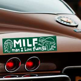 Autocollant De Voiture MILF FUNGI Funny Cute Mushrooms Forger Nature