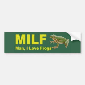 Autocollant De Voiture Milf Man I Love Frogs Funny 2021 Green