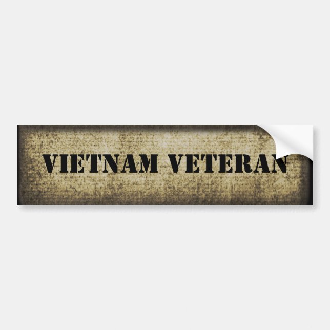 Autocollant De Voiture Militaires de vétéran du Vietnam (Devant)