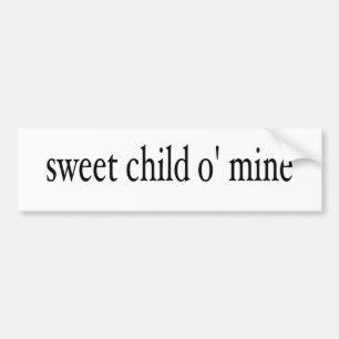 Autocollant De Voiture Mine douce de l'enfant O