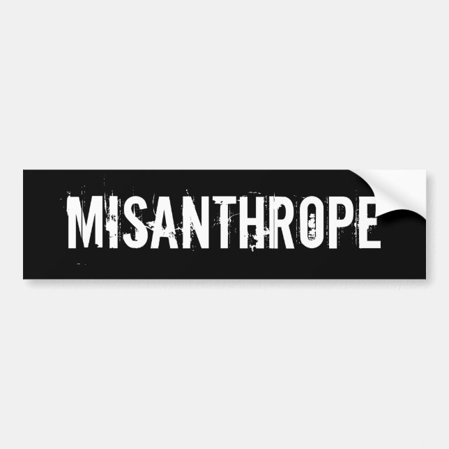 AUTOCOLLANT DE VOITURE MISANTHROPE (Devant)