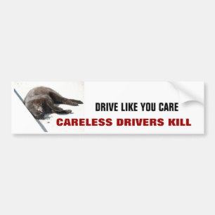AUTOCOLLANT DE VOITURE MISE À MORT NÉGLIGENTE DE CONDUCTEURS