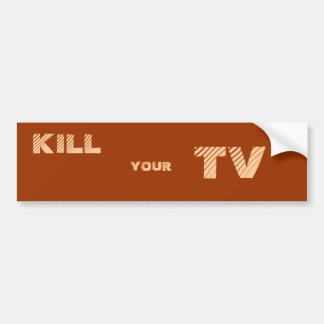 AUTOCOLLANT DE VOITURE MISE À MORT, VOTRE, TV