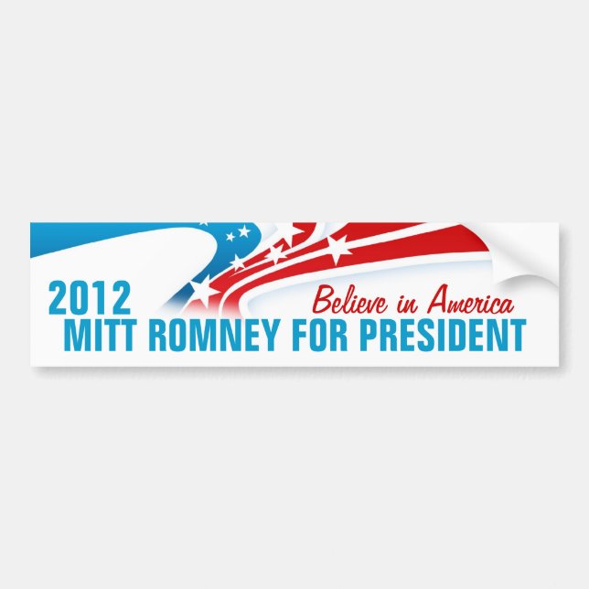 Autocollant De Voiture Mitt Romney (Devant)