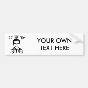 Autocollant De Voiture Mitt Romney 2012 rétro
