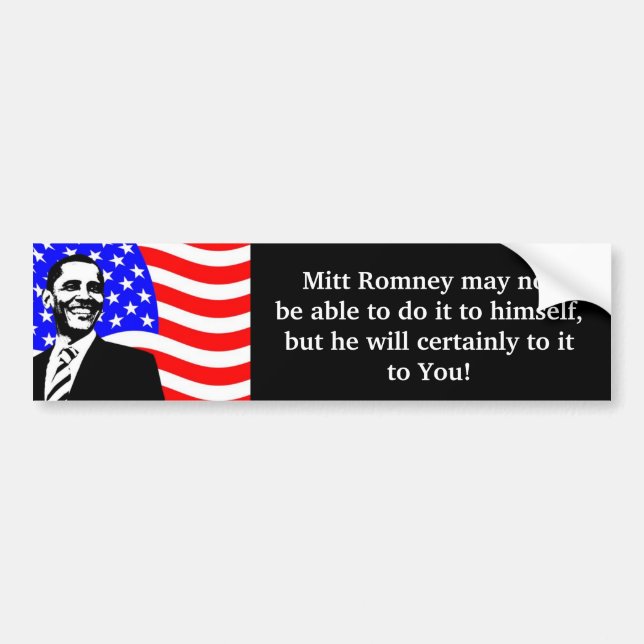 Autocollant De Voiture Mitt Romney Bumpersticker (Devant)