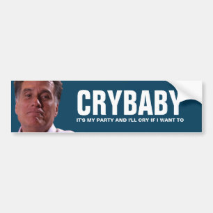 Autocollant De Voiture Mitt Romney - le pleurard