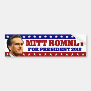 Autocollant De Voiture Mitt Romney pour le président 2012