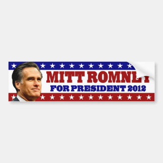 Autocollant De Voiture Mitt Romney pour le président 2012