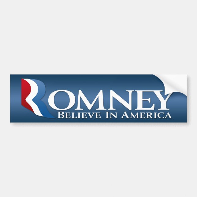 Autocollant De Voiture Mitt Romney pour le président 2012 (Devant)