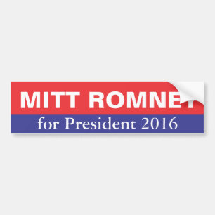 Autocollant De Voiture Mitt Romney pour le président en 2016