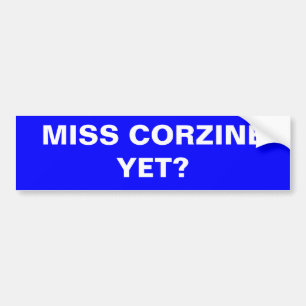 AUTOCOLLANT DE VOITURE MLLE CORZINE YET ?