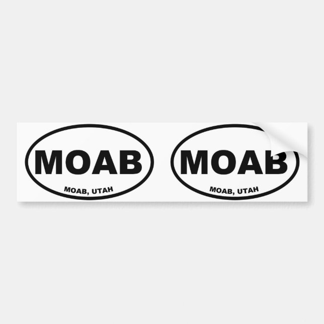 AUTOCOLLANT DE VOITURE MOAB (Devant)