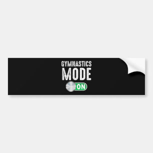 Autocollant De Voiture Mode Gymnastique Sur Gymnaste Cool Entraîneur Athl