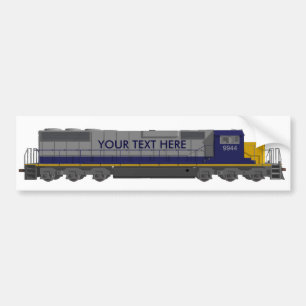 Autocollant De Voiture modèle 3D : Moteur de train : Chemin de fer :