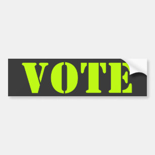 Autocollant De Voiture modèle de la personnaliser "vote" - Bumper Sticker