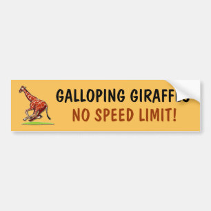 Autocollant De Voiture Modèle galopant de girafes