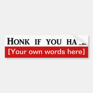 Autocollant De Voiture modèle klaxon-si-vous-haïr
