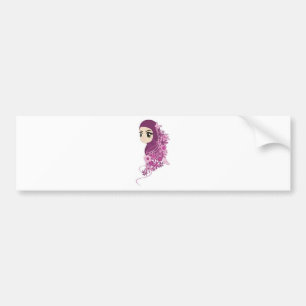 Autocollant De Voiture Modestie Girly