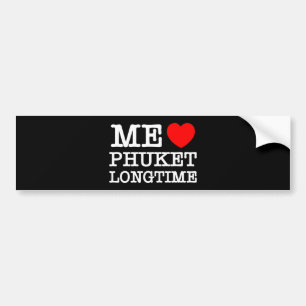 AUTOCOLLANT DE VOITURE MOI LOVE PHUKET LONGTEMPS