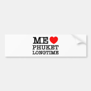 AUTOCOLLANT DE VOITURE MOI LOVE PHUKET LONGTEMPS