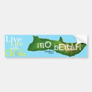 Autocollant De Voiture Moloka'i MOIS Bettah, la vie vivante avec Aloha